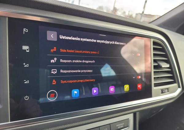 Seat Ateca cena 142900 przebieg: 33000, rok produkcji 2022 z Nieszawa małe 326